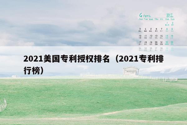 2021美国专利授权排名（2021专利排行榜）