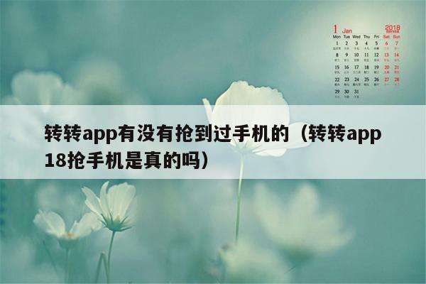 转转app有没有抢到过手机的（转转app18抢手机是真的吗）