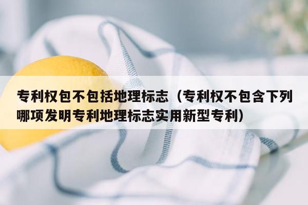 专利权包不包括地理标志（专利权不包含下列哪项发明专利地理标志实用新型专利）