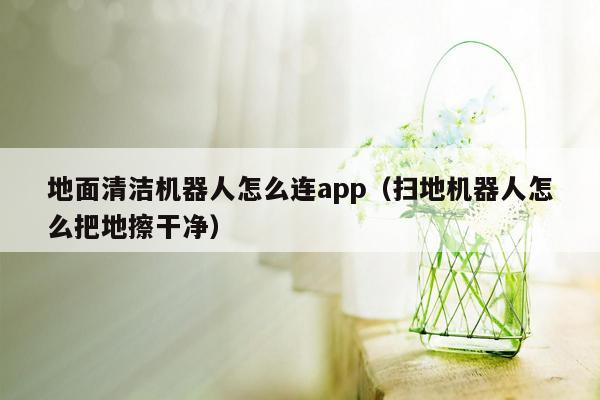 地面清洁机器人怎么连app（扫地机器人怎么把地擦干净）