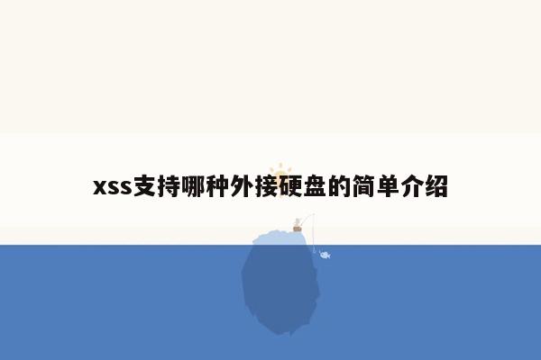 xss支持哪种外接硬盘的简单介绍