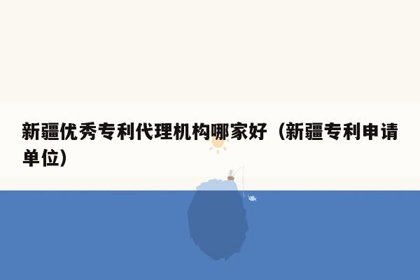 新疆优秀专利代理机构哪家好（新疆专利申请单位）