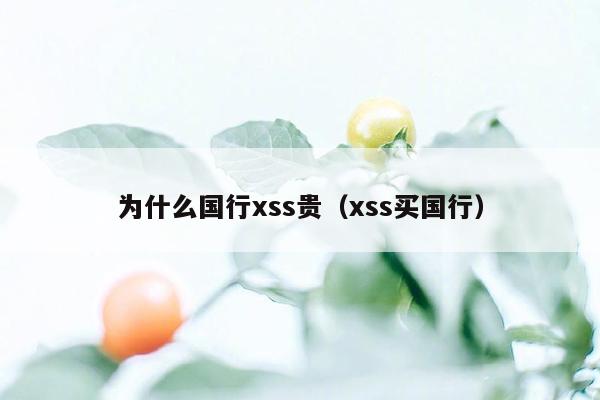 为什么国行xss贵（xss买国行）