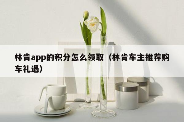 林肯app的积分怎么领取（林肯车主推荐购车礼遇）