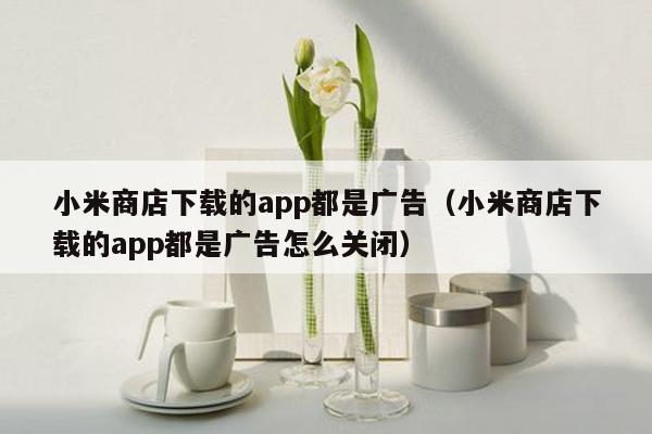 小米商店下载的app都是广告（小米商店下载的app都是广告怎么关闭）