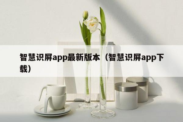 智慧识屏app最新版本（智慧识屏app下载）