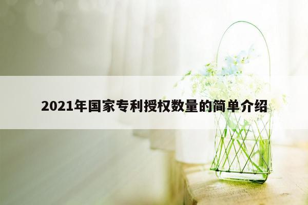 2021年国家专利授权数量的简单介绍