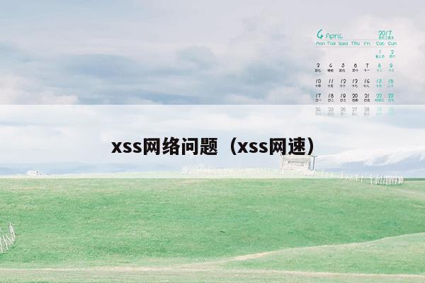 xss网络问题（xss网速）