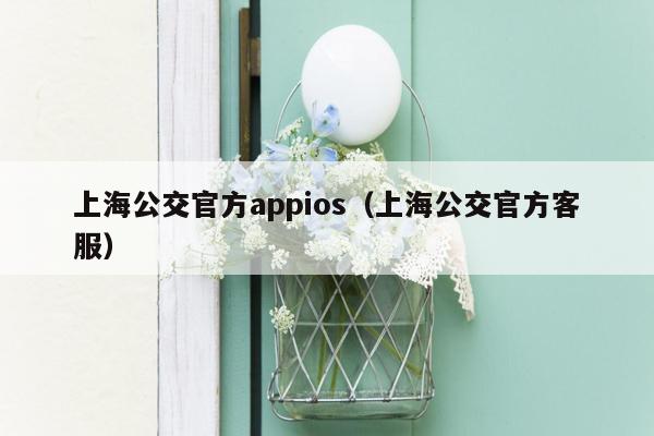 上海公交官方appios（上海公交官方客服）