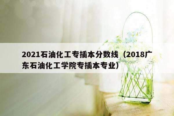 2021石油化工专插本分数线（2018广东石油化工学院专插本专业）