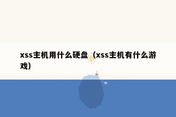 xss主机用什么硬盘（xss主机有什么游戏）