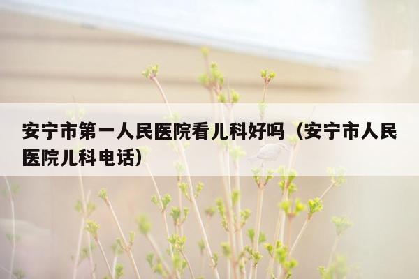 安宁市第一人民医院看儿科好吗（安宁市人民医院儿科电话）