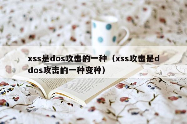 xss是dos攻击的一种（xss攻击是ddos攻击的一种变种）