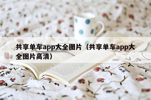 共享单车app大全图片（共享单车app大全图片高清）