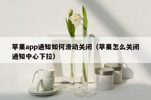 苹果app通知如何滑动关闭（苹果怎么关闭通知中心下拉）